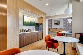 Coffee bar and co-working lounge